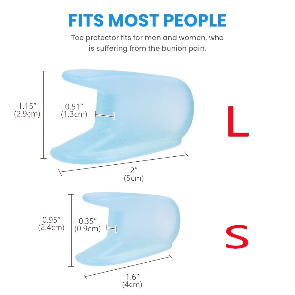 10pcs Gel Toe Separator Bunion Corrector Toe Spacer For Overlapping Toe