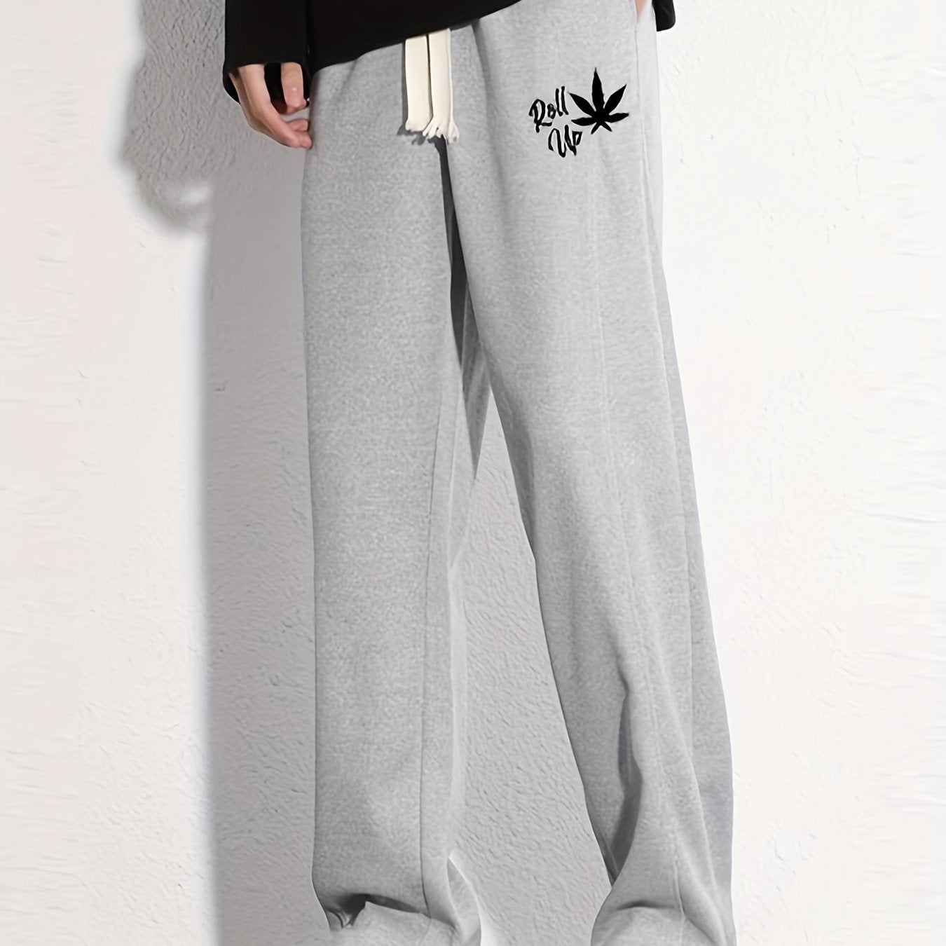 Graphic Print Men's Loose Sweatpants for Spring Fall