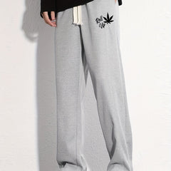 Graphic Print Men's Loose Sweatpants for Spring Fall