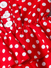 Girls Polka Dot Sleeveless Tutu Dress