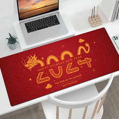 New Year Dragon Print Tableware Drying Pad Soft Drainage Anti Slip Pet Pad