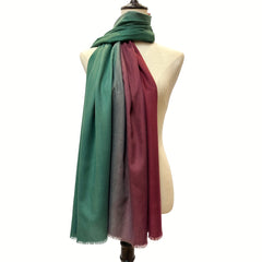 Gradient Cashmere Scarf Vintage Windproof Sunproof Shawl Casual