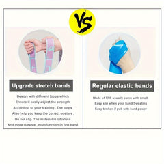 Digital Segmented Yoga Resistance Bands Elastic Fitness Stretching Band
