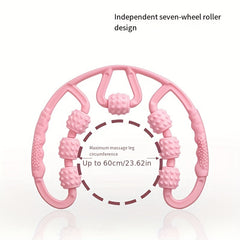 Leg Training Ring Clamp 7 Wheel Leg Massage Roller for Muscle Relaxation