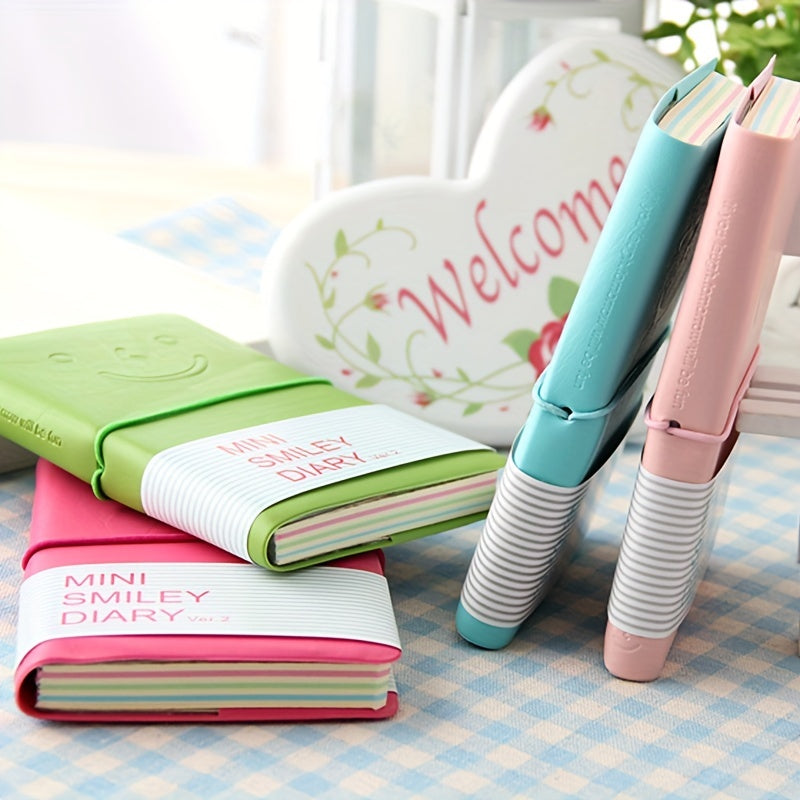 200 Sheets Candy Colored Leather Notebook