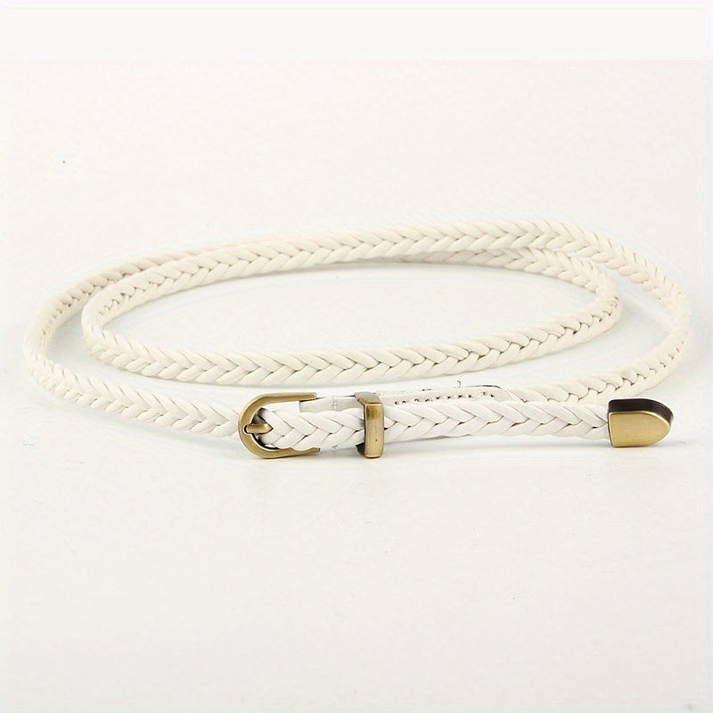 Vintage Braided Belt Casual Jeans Pants Dress Waist Belt