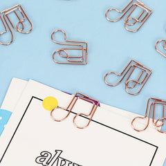 20pcs Music Note Paper Clip for Office and School Use