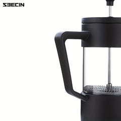 French Press Coffee Maker Clear Heat Resistant Portable Coffee Pot