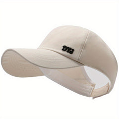 Unisex Adjustable Half empty Baseball Cap With Letter Embroidery