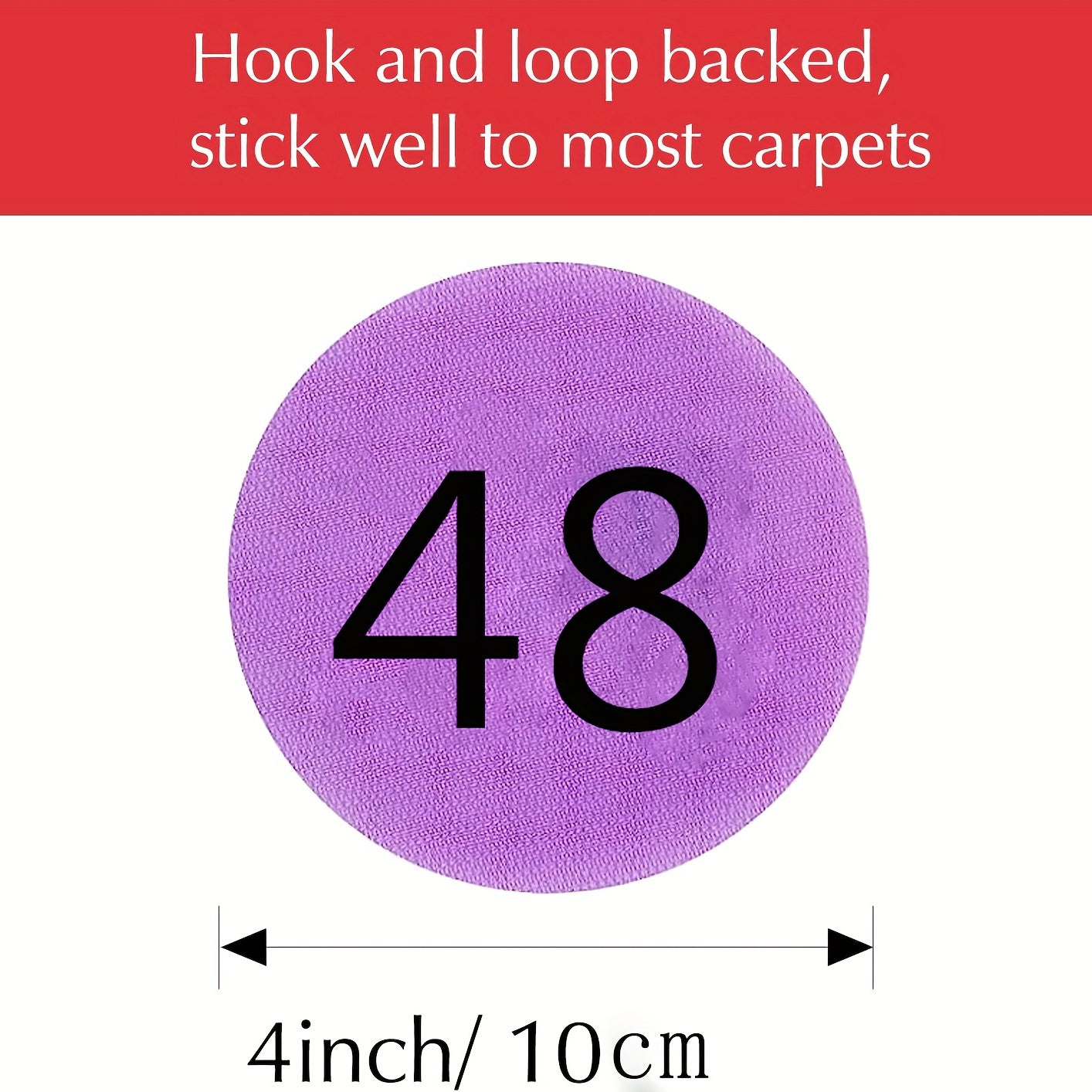 48pcs Classroom Sitting Carpet Dots 1-48 6 Colors for Teacher Supplies Preschool