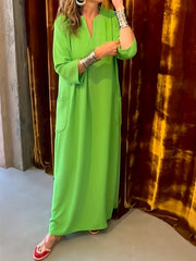 Casual Maxi Dress with Pockets