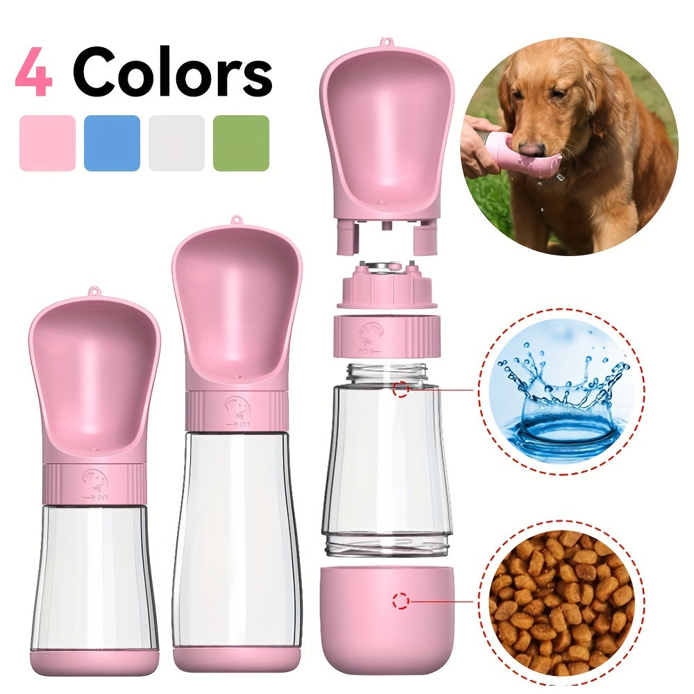 Portable Dog Water Bottle & Bowl Dispenser for On-the-Go Hydration