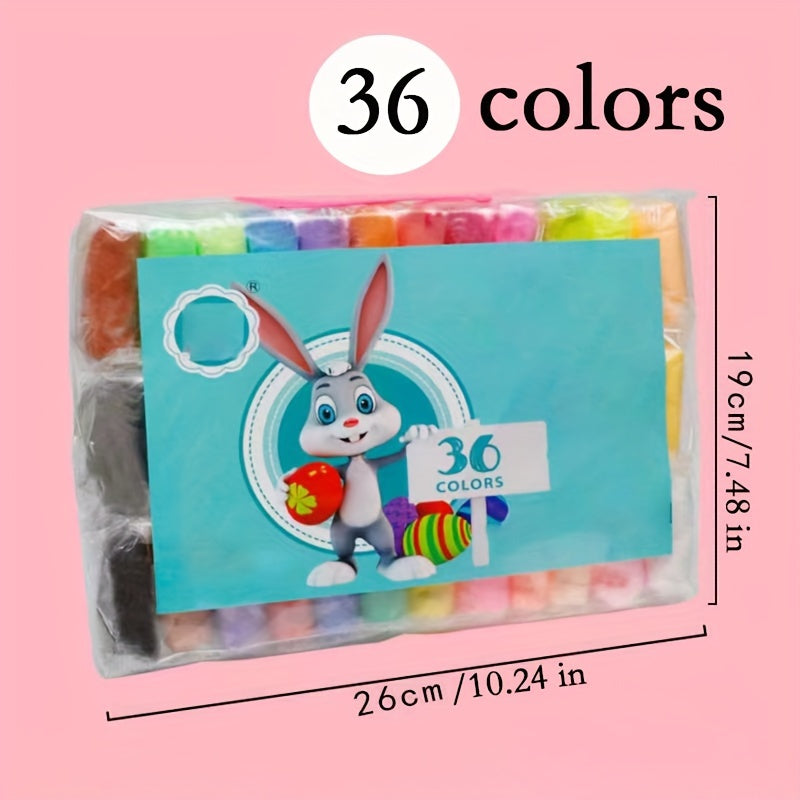 36 Colors Air Dry Clay Set with Sculpting Tools - DIY Crafts
