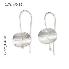 Vintage Drop Earrings 925 Silver Plated for Women