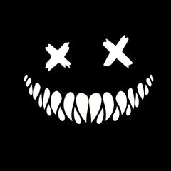 Skull Teeth Helmet Sticker Reflective Waterproof Halloween Stickers