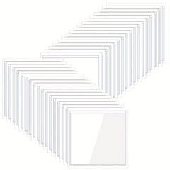 10pcs Transparent Adhesive Bags 9x9cm PVC Labels Business Cards Storage