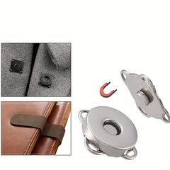 10pcs Magnetic Snap Fasteners Clasps for Handbag Purse Wallet Craft Bags DIY