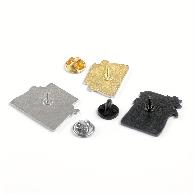 Retro Phone Machine Fax Telephone Brooch Decorative Accessories