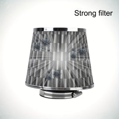High Flow Cold Air Intake Filter 7.3in Cone Induction Kit