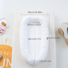 Organic Cotton Baby Lounger Nest Soft Portable Co Sleeping Bed Bassinet