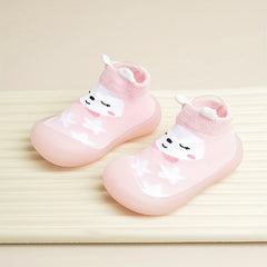 EDUBA Cartoon Slip On Sock Shoes For Baby Girls
