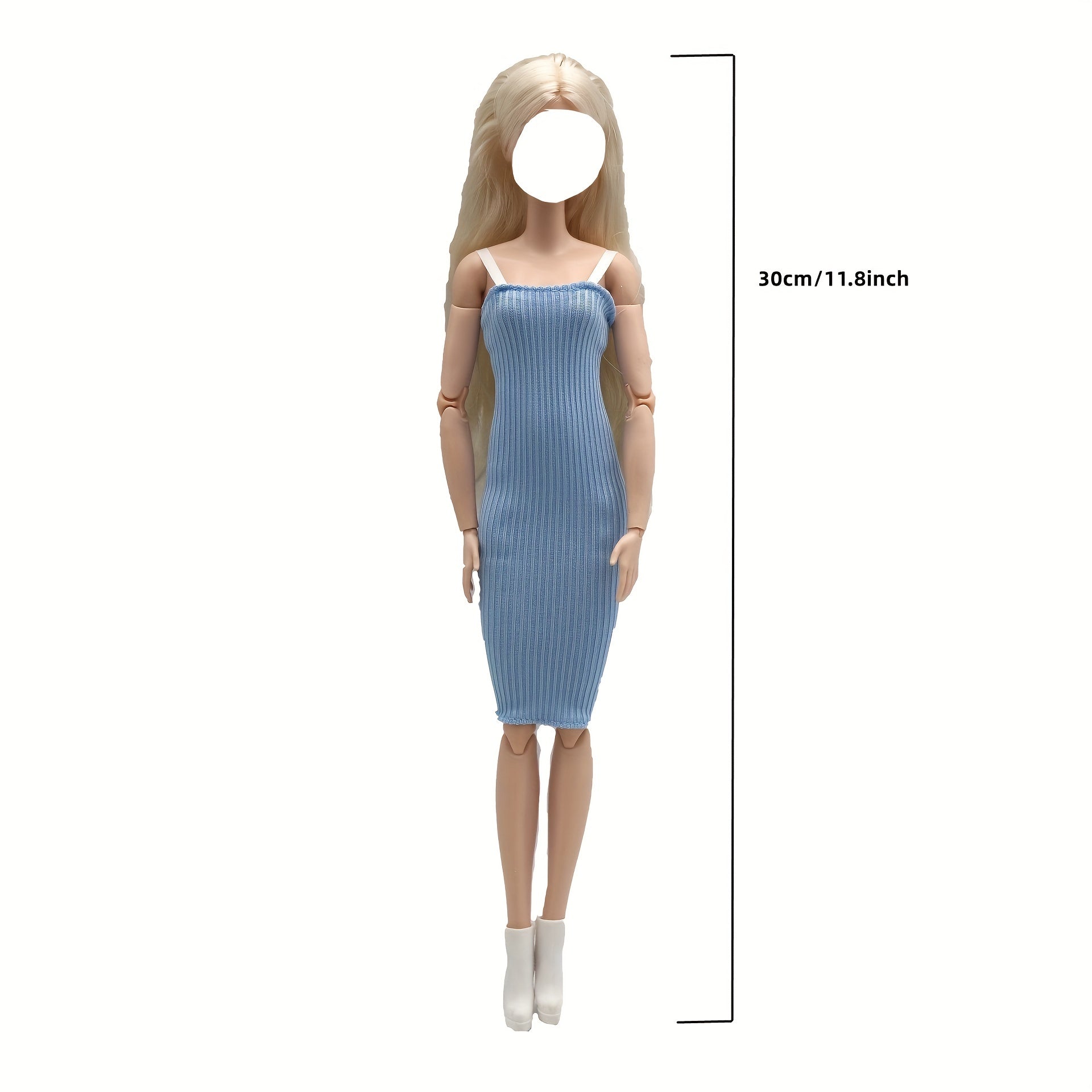 Doll Costume Party Dress 1/6 Doll Accessories Girl Gift No Doll