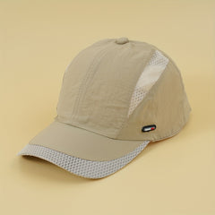 Solid Mesh Baseball Cap Thin Quick Drying Outdoor Sports Hat Adjustable