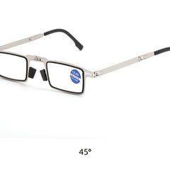 Middle Aged Elderly Folding Reading Glasses Anti Light Ultra light