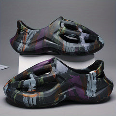 Men's Chunky Sandals Casual Non Slip Shoes Closed Toe Shoes For Outdoor