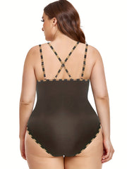 Sexy Swimsuit Women's Deep V Neck One Piece Bathing Suit