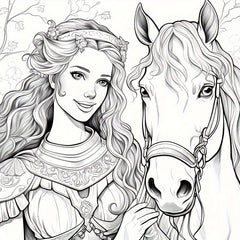 Fantasy World Of Horses Painted Book 40 Images Thickened 20 Pages