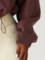 Fleece Warm Zipper Jacket Stand Collar Casual Sports Jacket