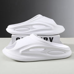 Men's Cloud Slides Pillow Slippers Lightweight Open toe Shoes