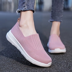 Women's Mesh Breathable Slip On Walking Shoes