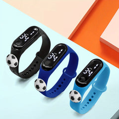Boys LED Touchable Cartoon Football Sports Watch