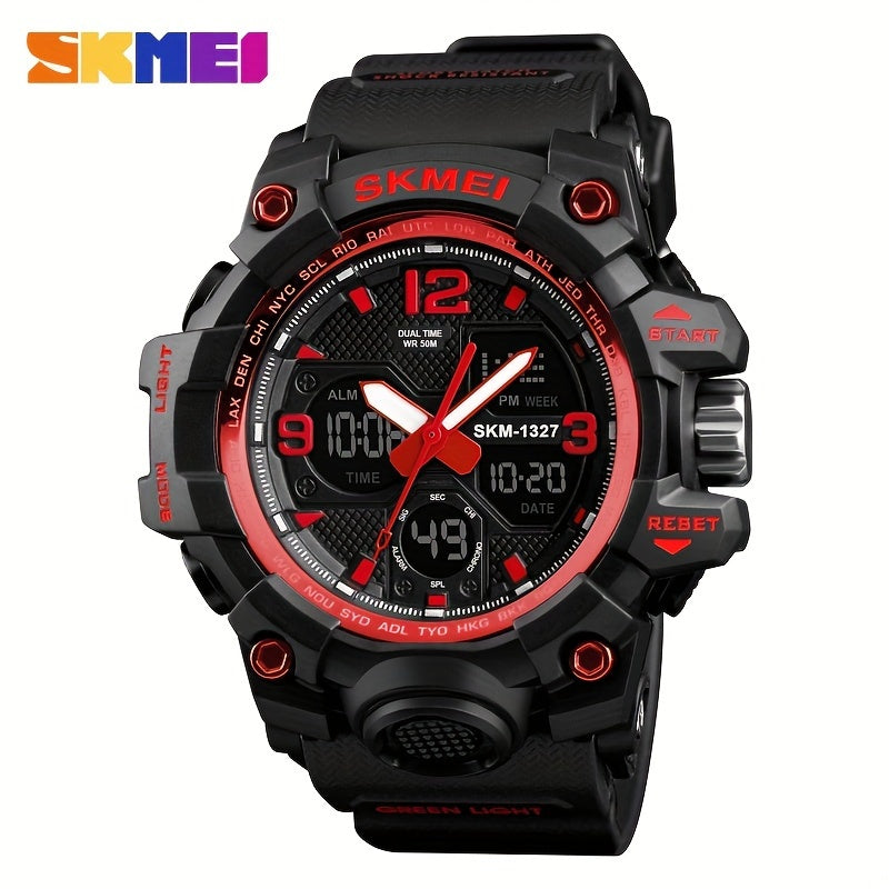 Unisex Sporty Military Digital Watch Multifunction Waterproof LED Display
