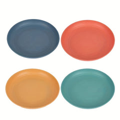 4pcs Outdoor Camping Plates Durable Anti-fall Household Dinner Plate