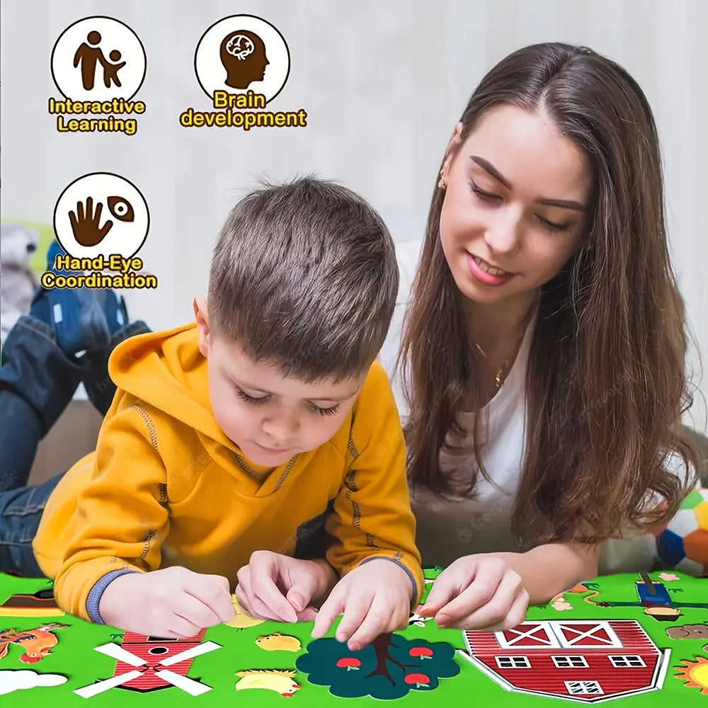 Farm Animal Felt Storyboard Set - Preschool Farmhouse Theme