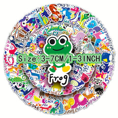 100pcs Cartoon Animal Letter Word Waterproof DIY Stickers