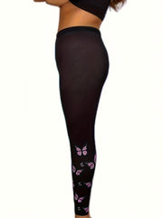 Glitter Butterfly Print Long Sleeve Lounge Set