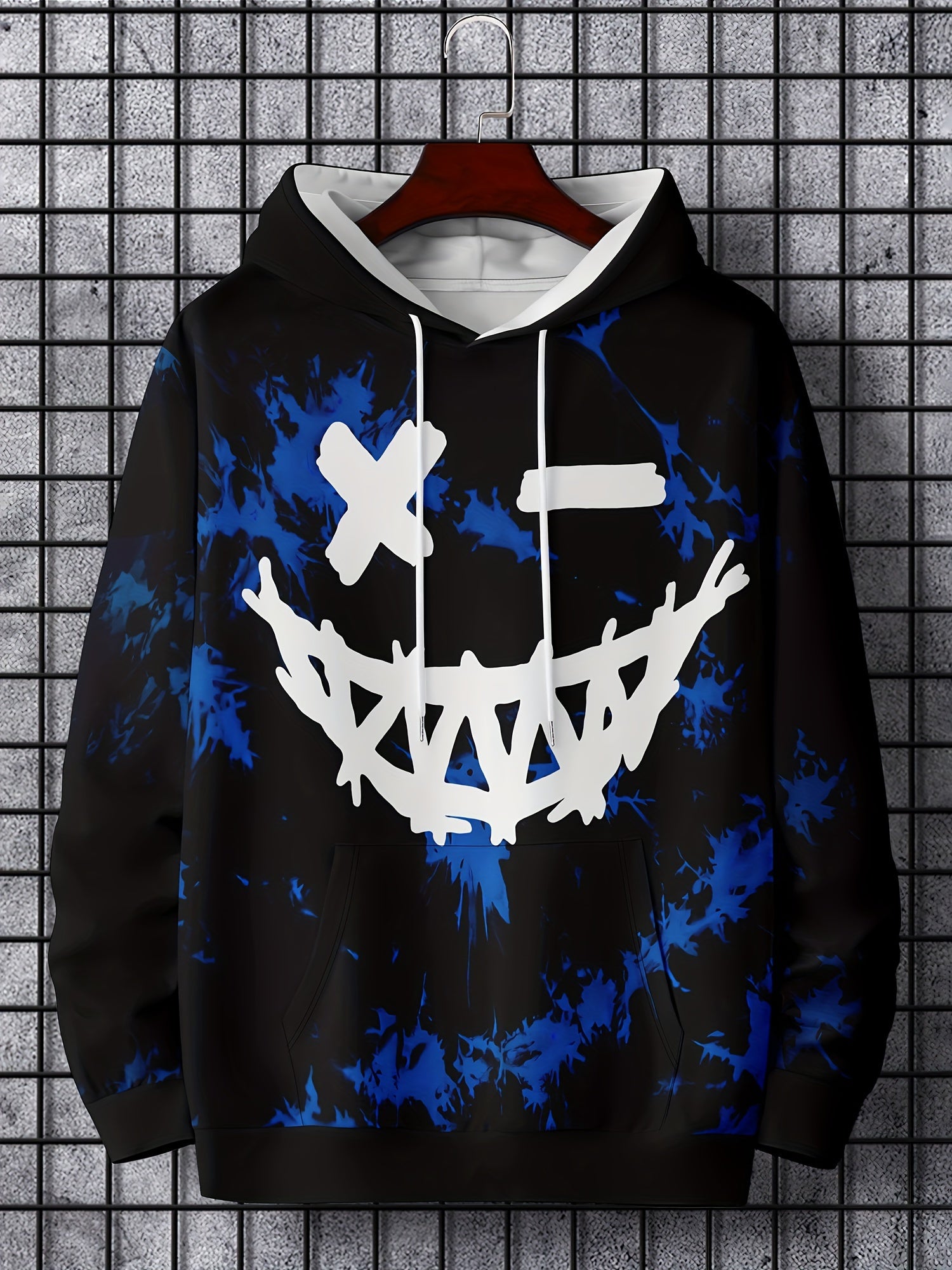 Grimace Print Hoodies For Men Graphic Hoodie With Kangaroo Pocket