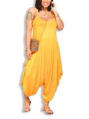Women's Backless Spaghetti Strap Romper Jumpsuit