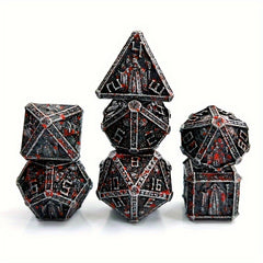 7pcs Wizard Skull Metal Dice Set for Board Game