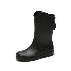 Women's Waterproof High Top Rain Boots Non Slip Rubber Boots