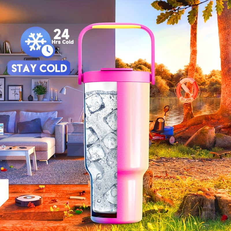 MEOKY 32oz Insulated Travel Mug Leakproof Keeps Drinks Hot 24 Hours & Cold