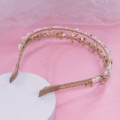 Rhinestone Pearl Headband Bridal Wedding Hair Accessory