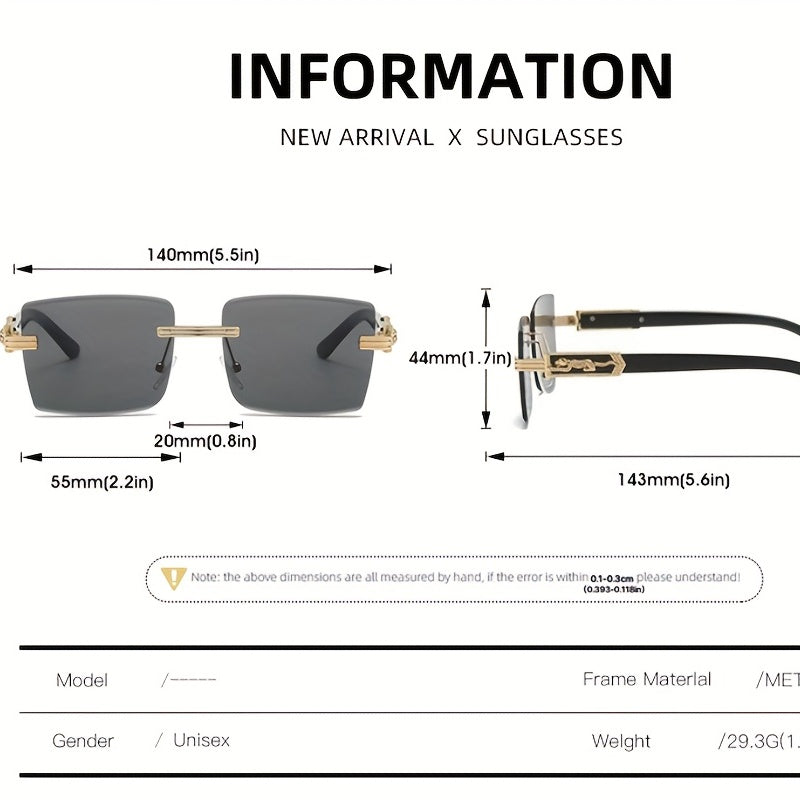 Leopard Head Sunglasses with Case & Cloth