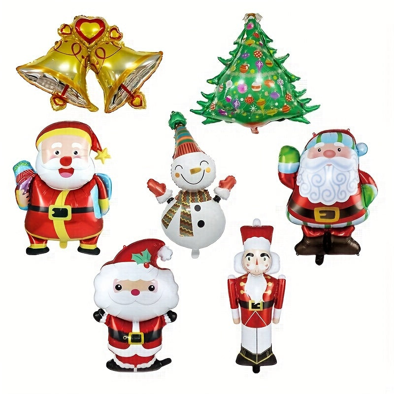 Christmas Cartoon Foil Balloon Decoration Set