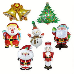 Christmas Cartoon Foil Balloon Decoration Set