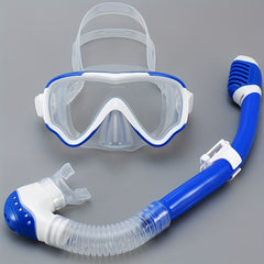 Dry Breathing Tube Diving Goggles Snorkeling Mask - Comfortable Silicone Design